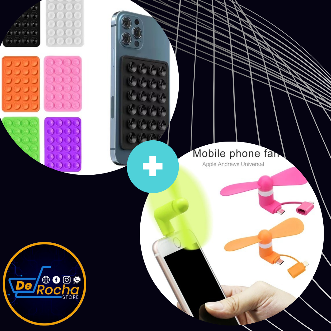 Combo ventilador mini + ventosa soporte